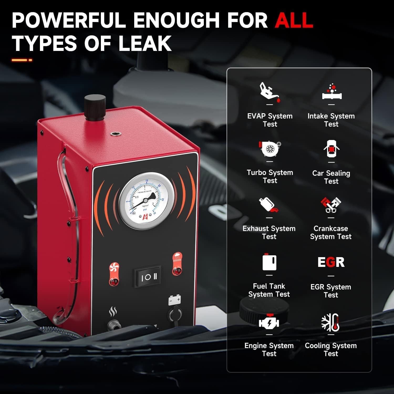 Detector de Fugas de Humo ANCEL S200 con Manómetro 2,08 kg