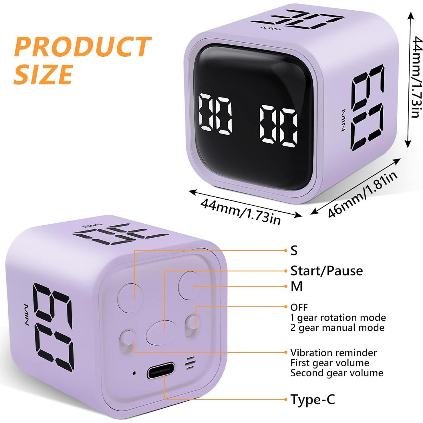 Temporizador Cubo Multifuncional GuDoQi 5-60 Min Silencioso