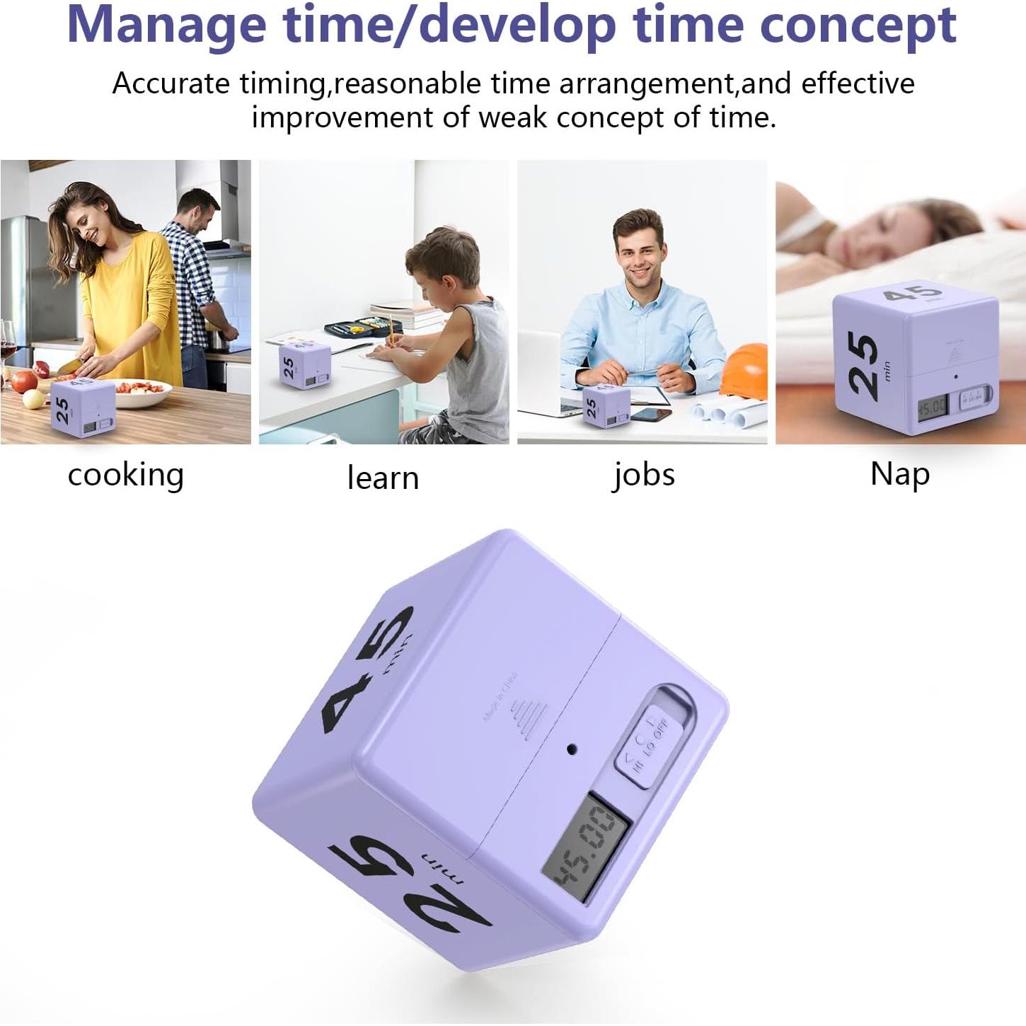 Temporizador Cubo de Cocina Pretmess 5-15-25-45 Minutos