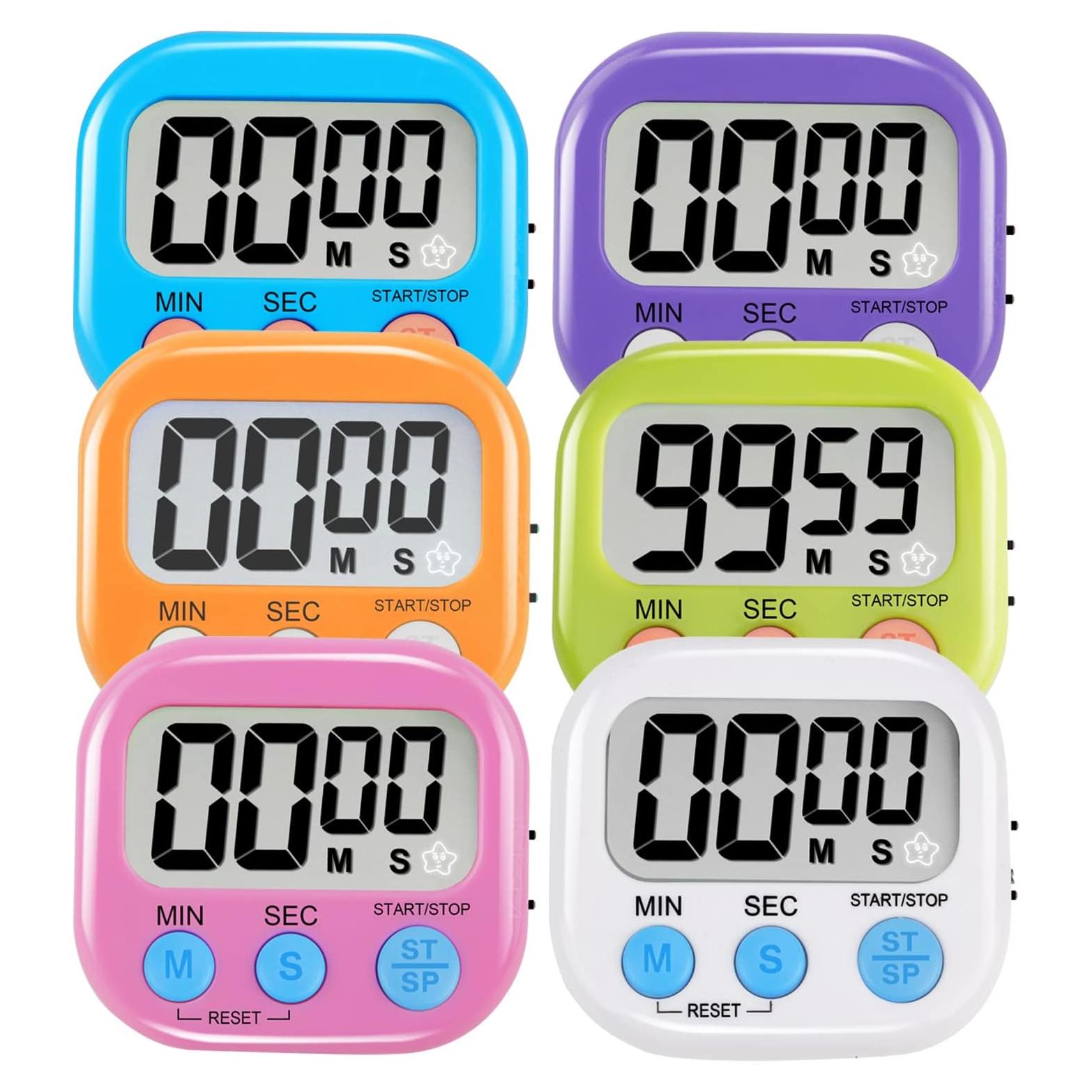 Paquete de 6 Temporizadores Digitales Magnéticos HADDOCK