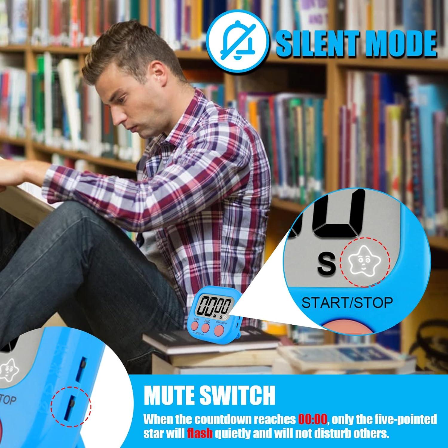 Paquete de 6 Temporizadores Digitales Magnéticos HADDOCK