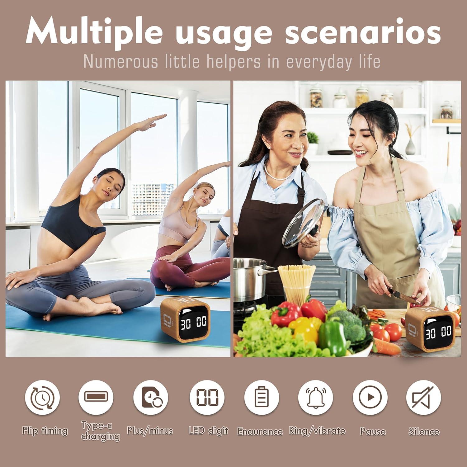 Temporizador Pomodoro VEWINGL F4, 5-60 min, recargable