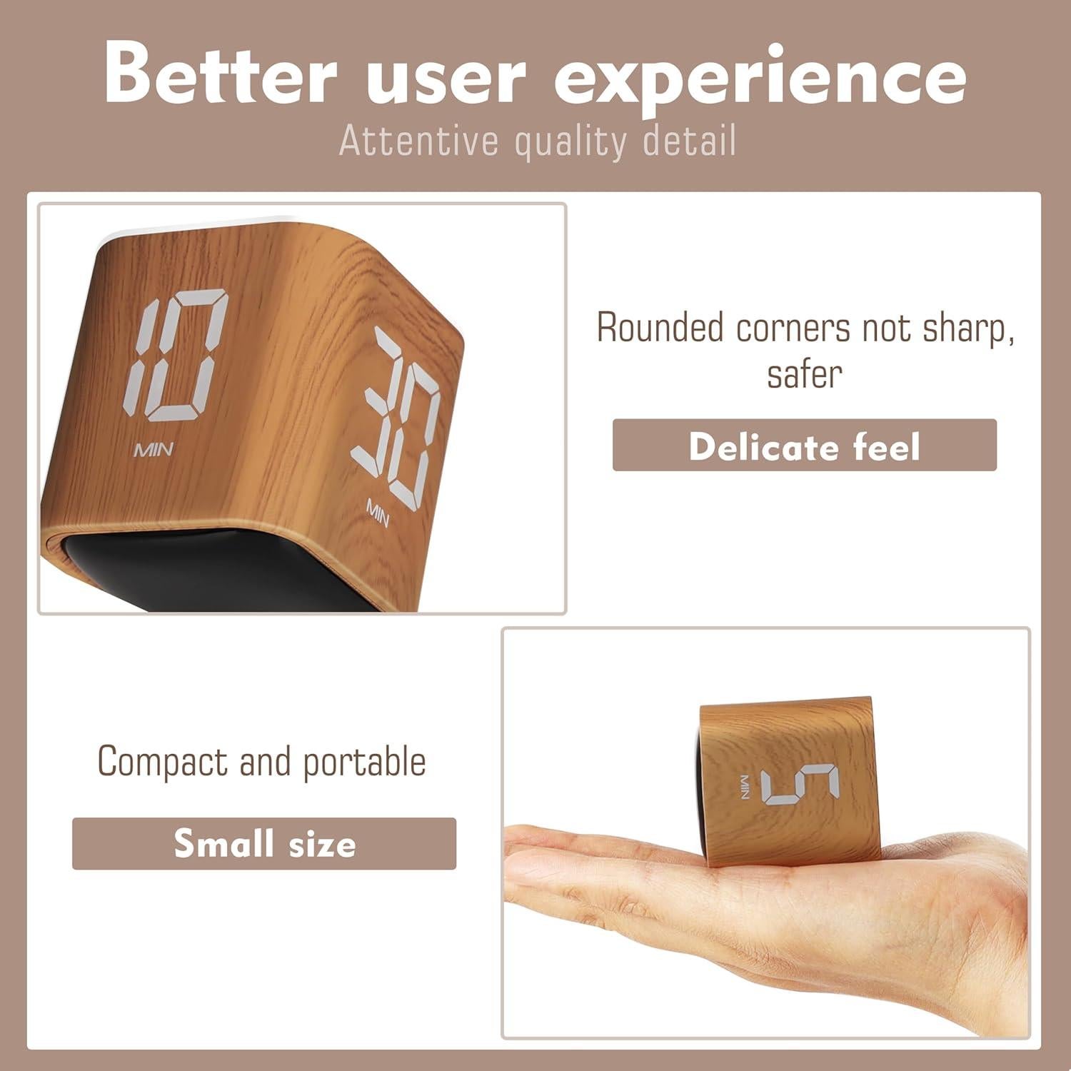 Temporizador Pomodoro VEWINGL F4, 5-60 min, recargable