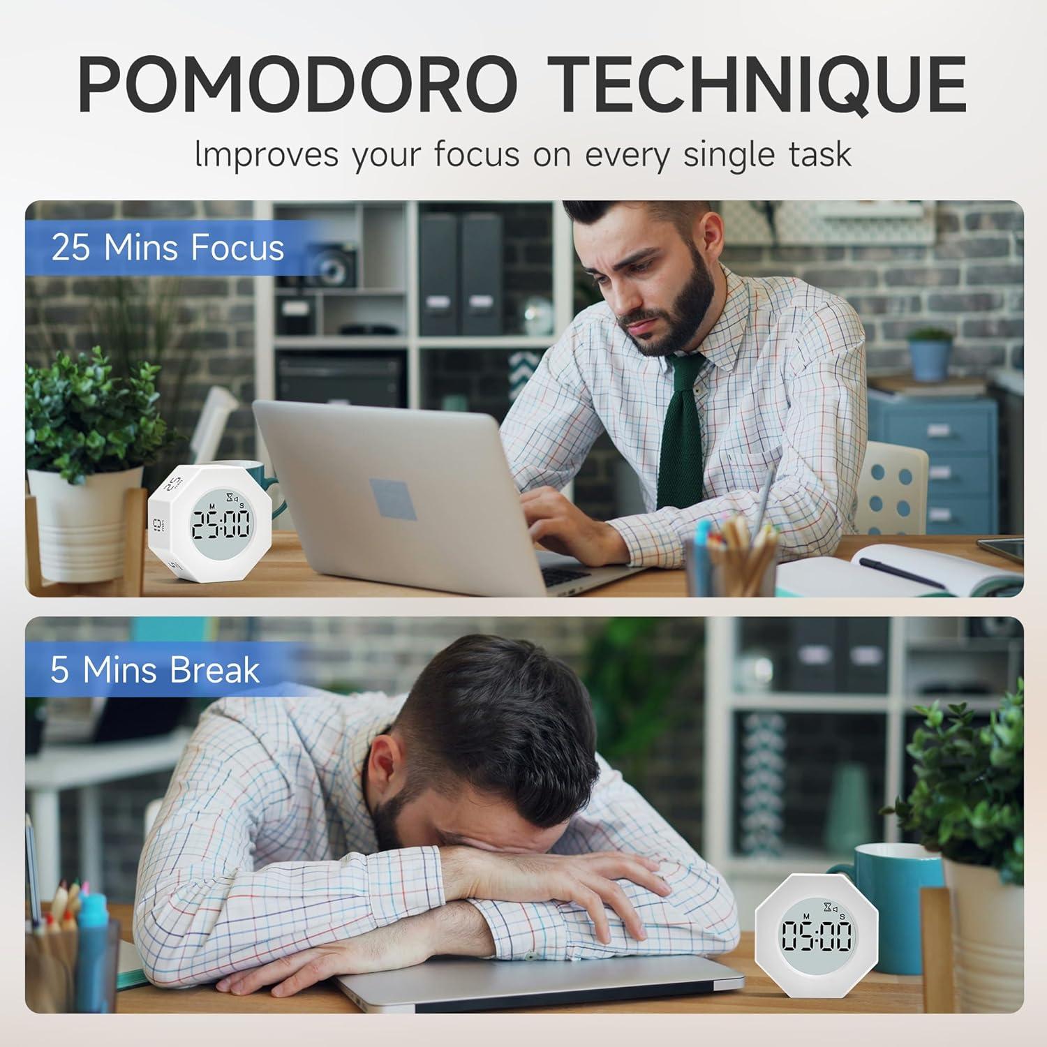 Temporizador Pomodoro Exlliy Cubo Productividad 5-90 Min