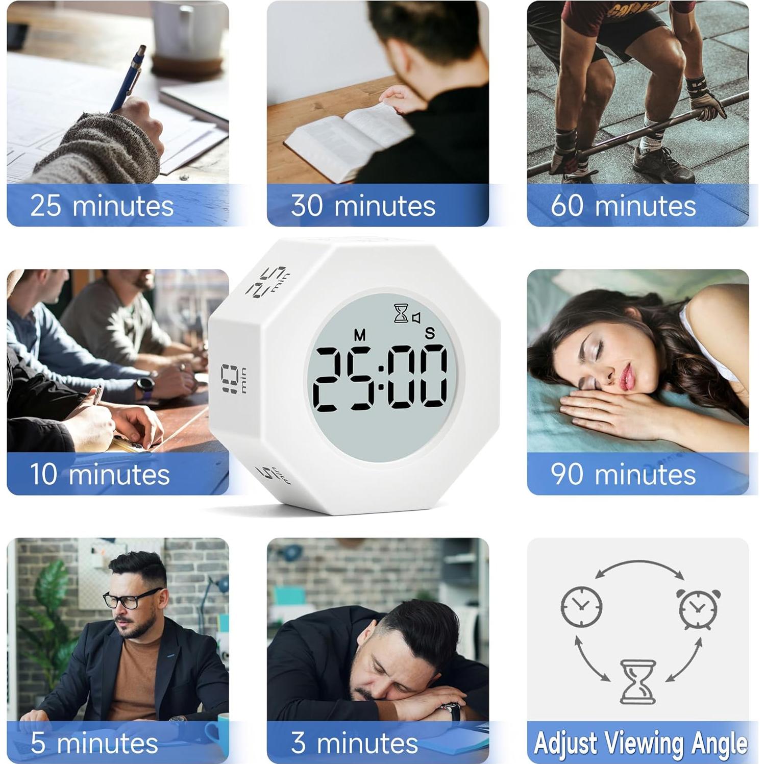 Temporizador Pomodoro Exlliy Cubo Productividad 5-90 Min