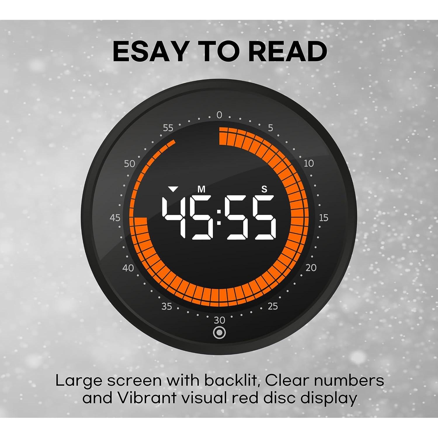 Temporizador Digital Visual CREAVIVA 60 Minutos Pantalla Grande