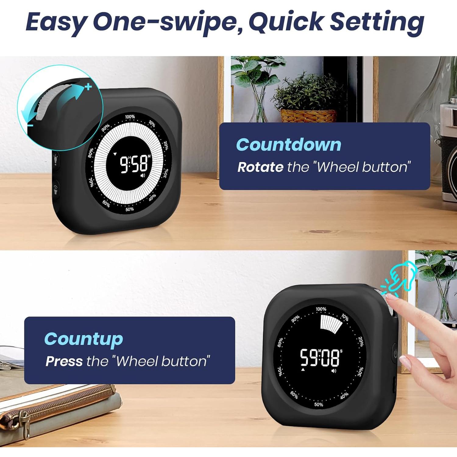 Temporizador Visual PERSUPER Recargable 10 Horas Magnético