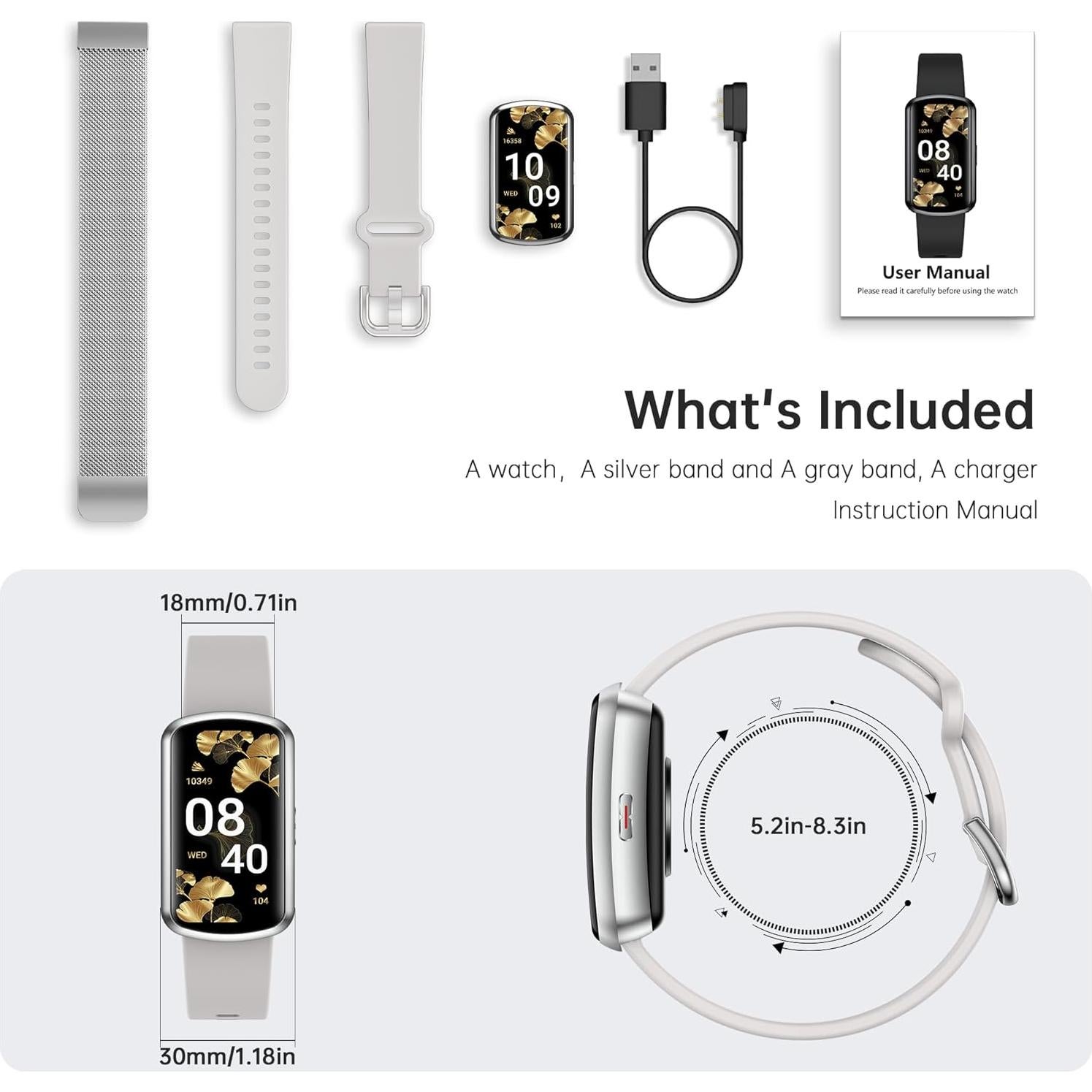 Reloj Inteligente JYUAJOI H95 con Monitor de Salud 24/7