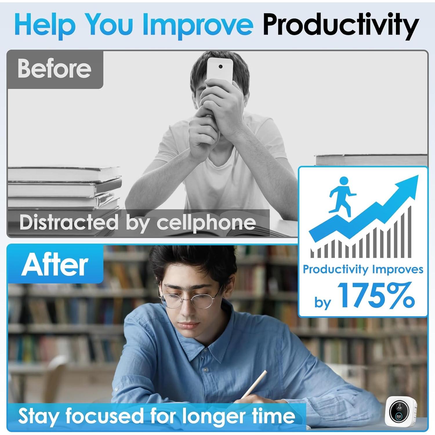 Temporizador Pomodoro HAUKINIX 99 Min Visual Ajustable