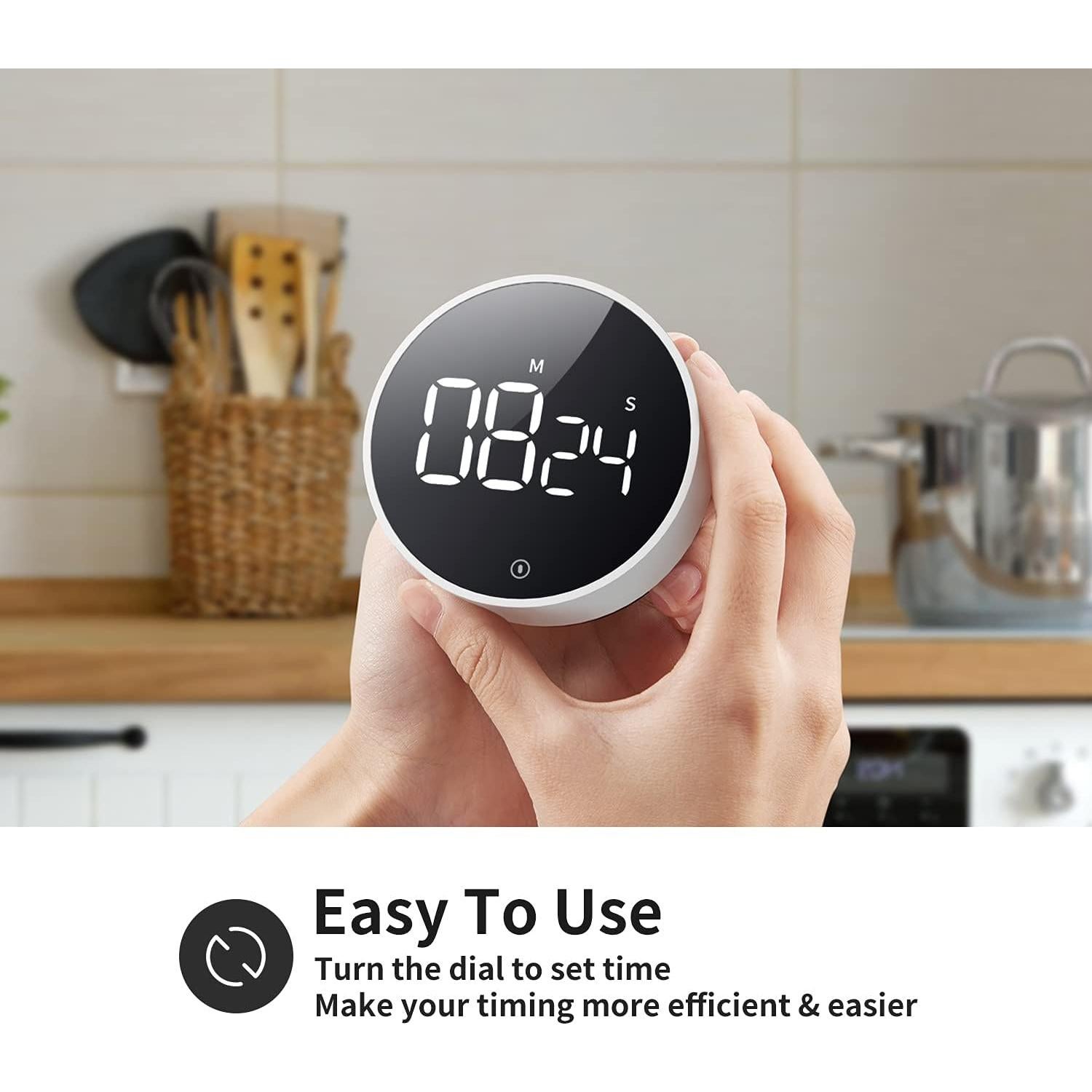 Temporizador de Cocina Digital VOCOO Magnético LED 99min