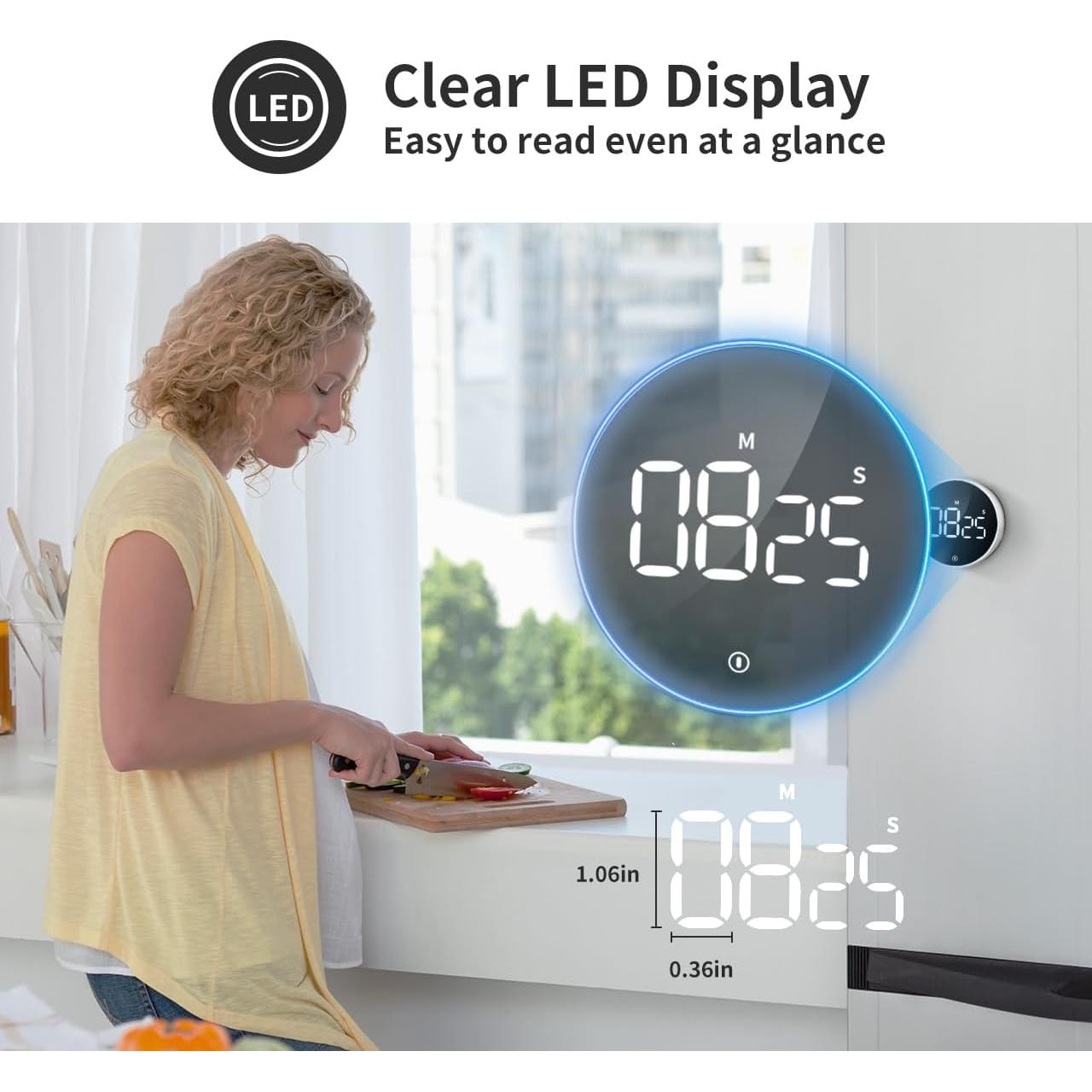 Temporizador de Cocina Digital VOCOO Magnético LED 99min