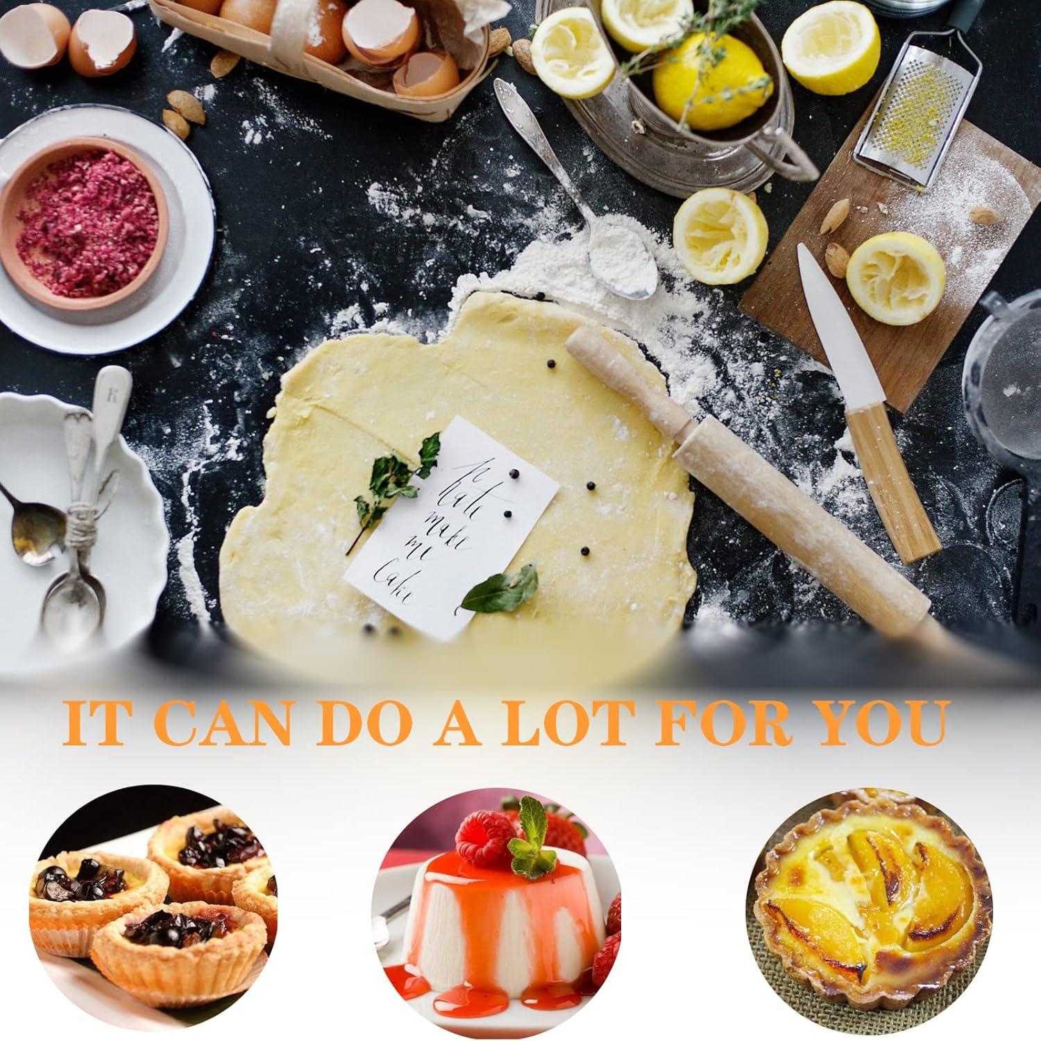 Moldes para Tartas Mini RICHSC-PAN 12 PCS Antiadherentes 7,62 cm