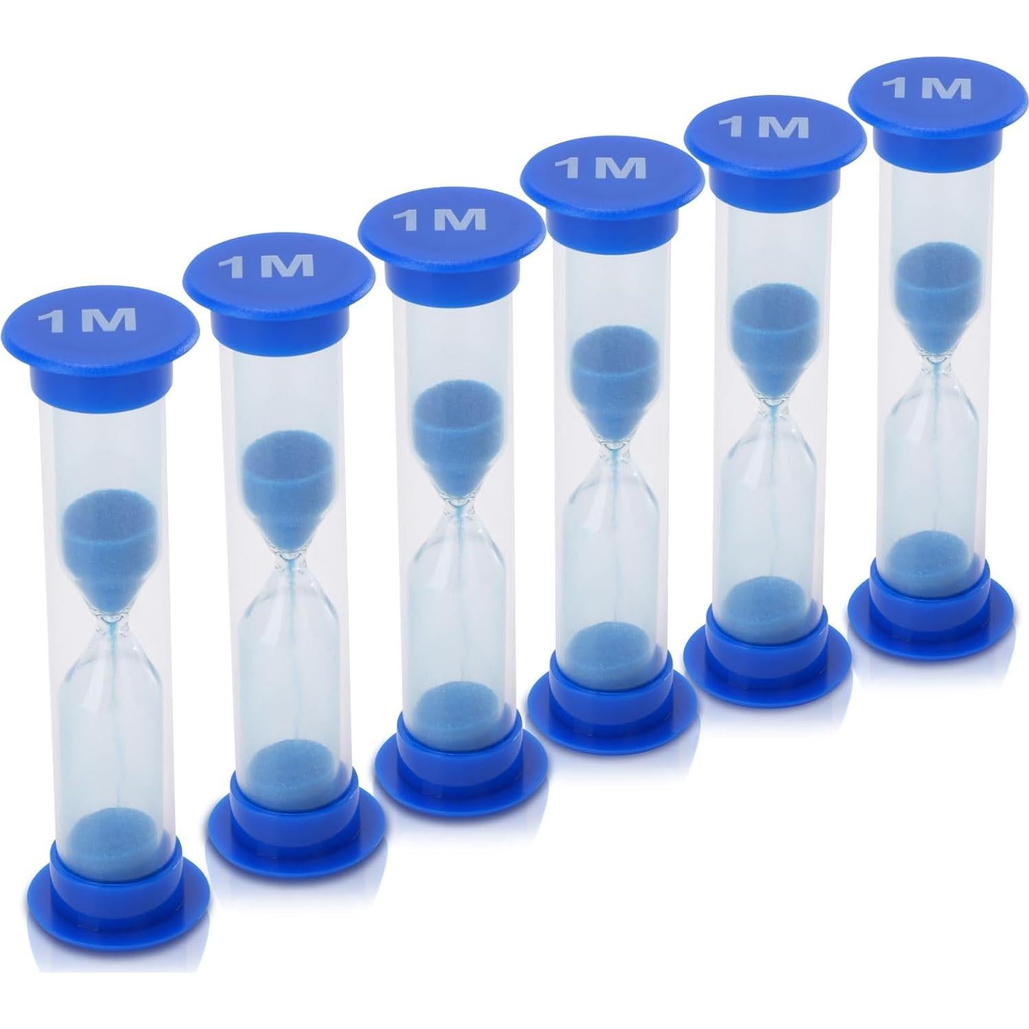 Reloj de Arena I-MART 6 Pcs 1 Minuto Azul Plástico