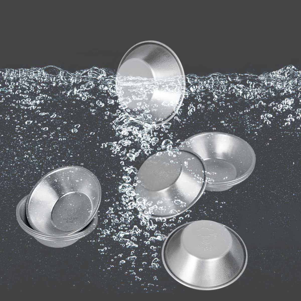 Moldes de Tarta de Huevo Weilan 25 Pcs Aluminio Reutilizables