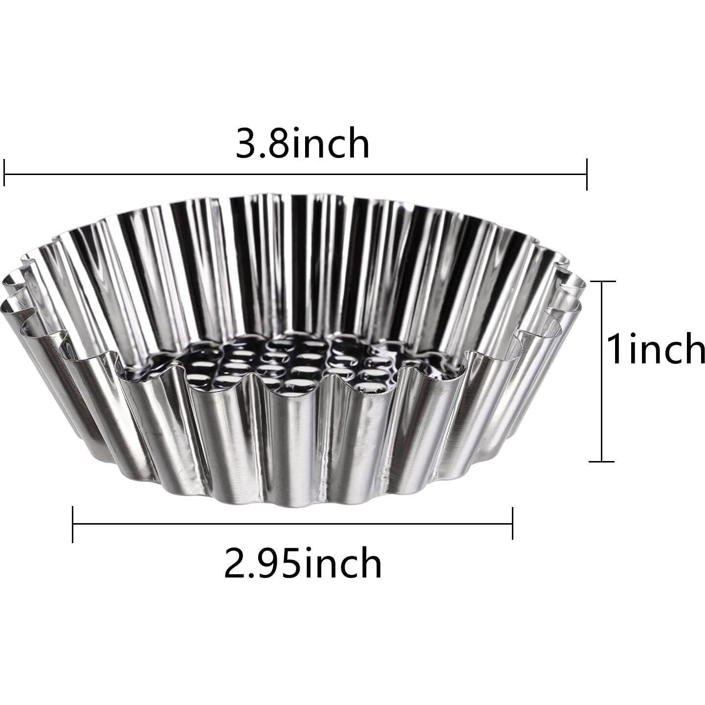 Molde para Tartas de Huevo Dicunoy 30 Piezas 9,65 cm