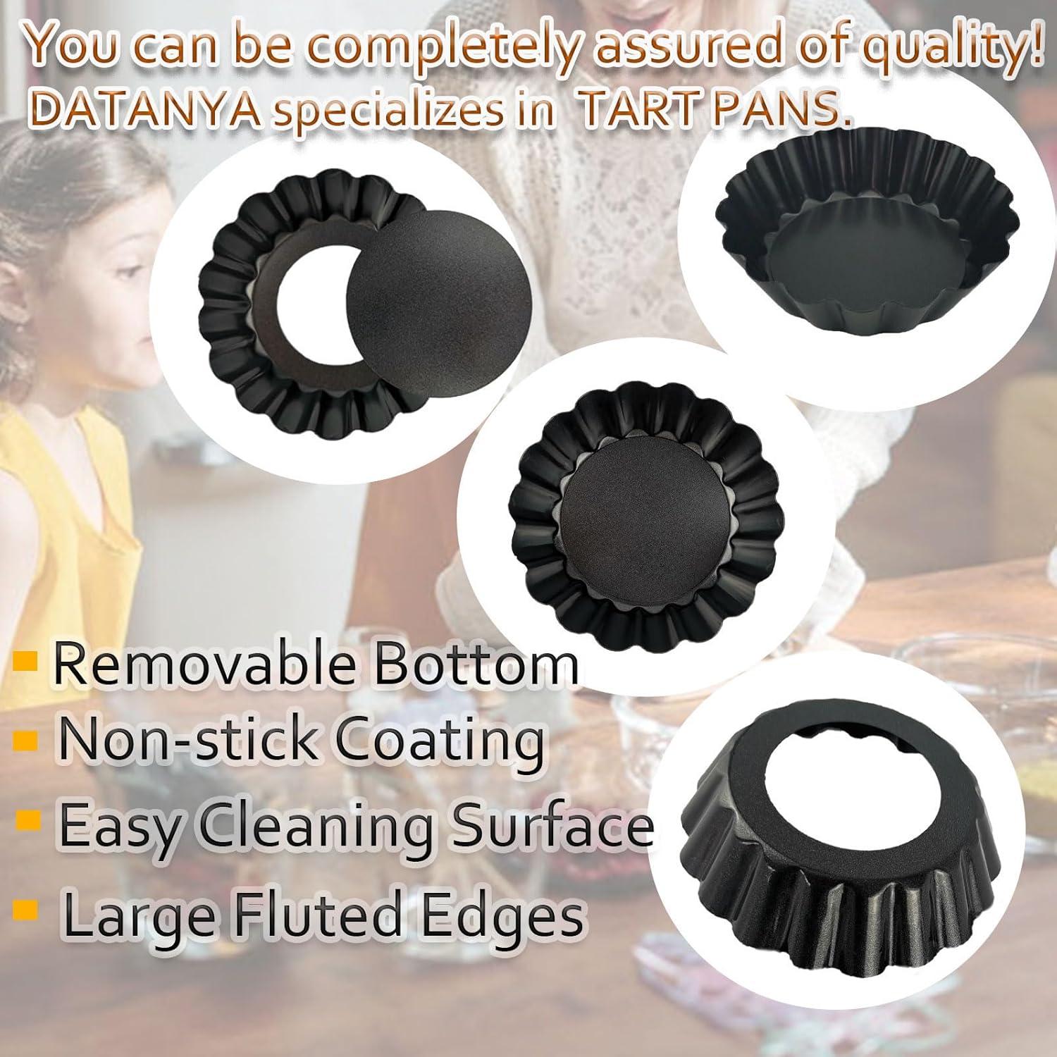 Moldes de Tarta Mini 3 Pulgadas DATANYA 24 Piezas