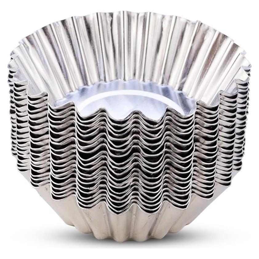 20 Moldes Desechables de Aluminio JOGILBOY para Tartas Mini