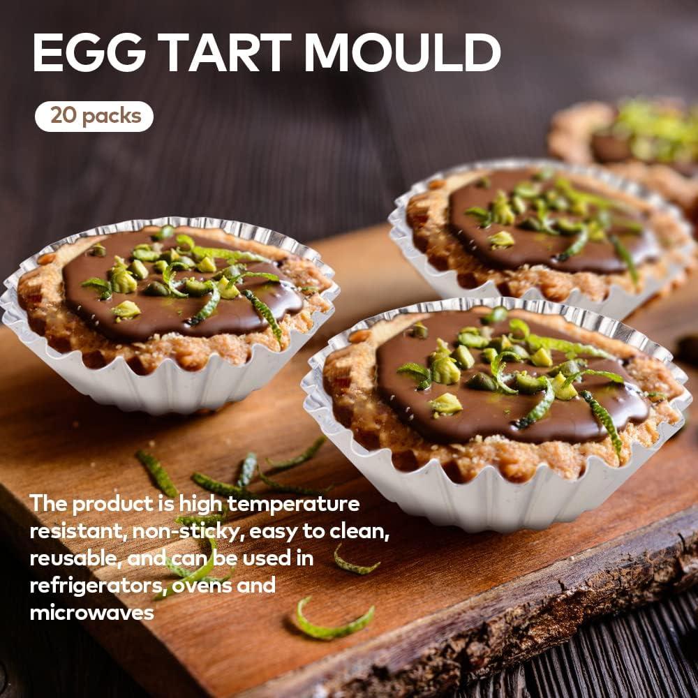 20 Moldes Desechables de Aluminio JOGILBOY para Tartas Mini