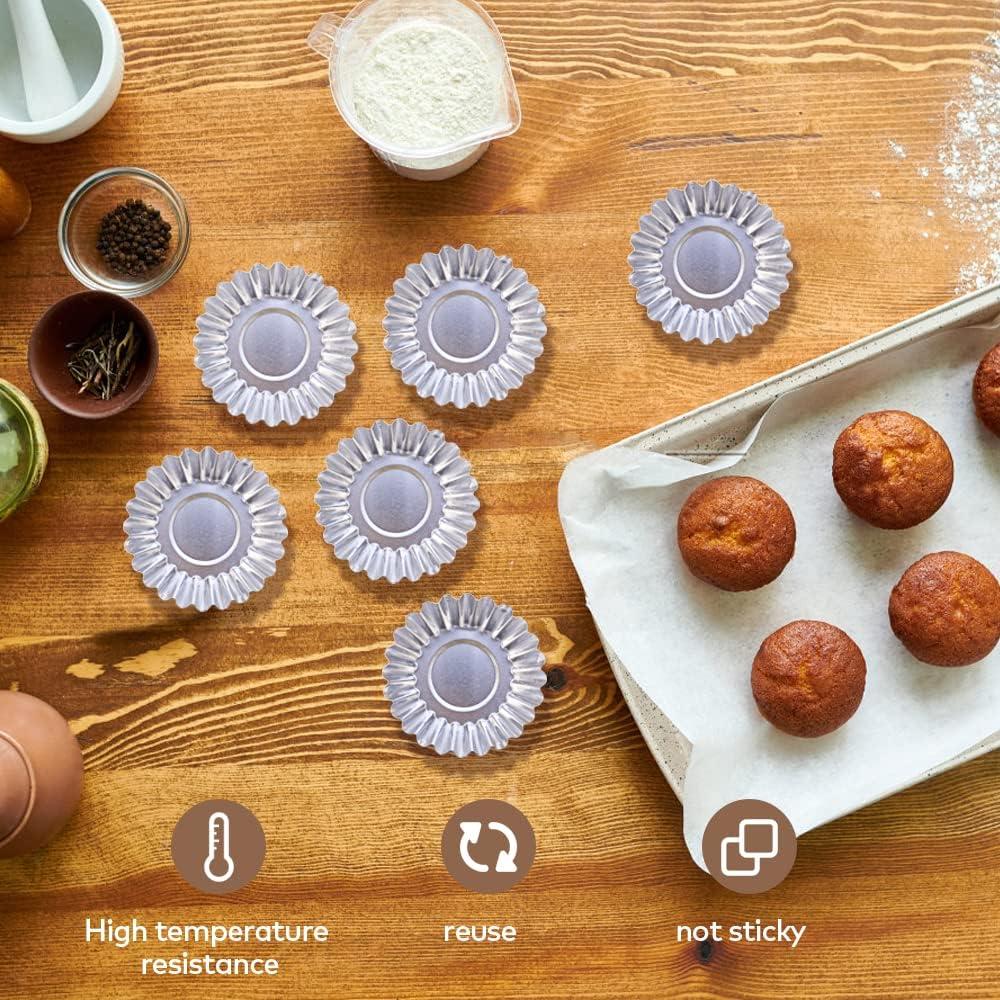 20 Moldes Desechables de Aluminio JOGILBOY para Tartas Mini