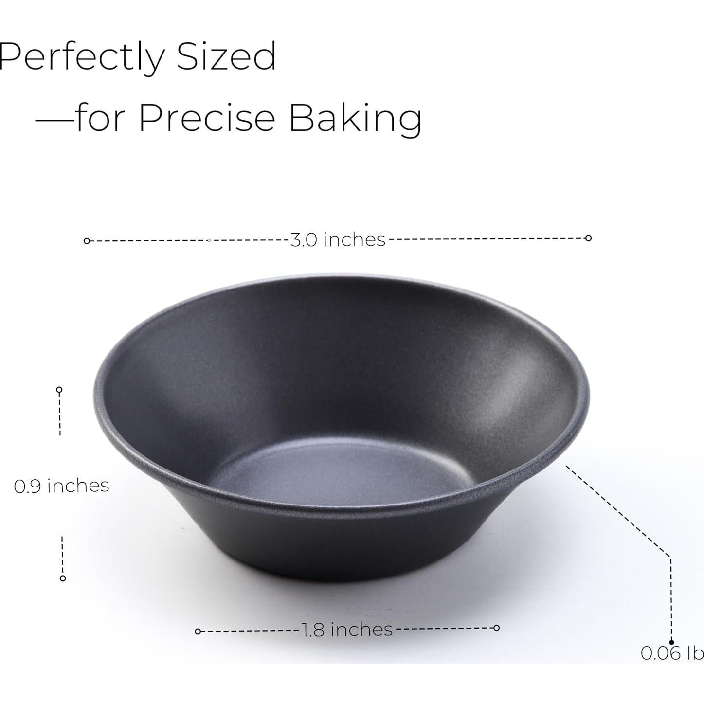 Moldes de Pastel de Nata Xylarnoveth 8 Piezas Acero Carbono