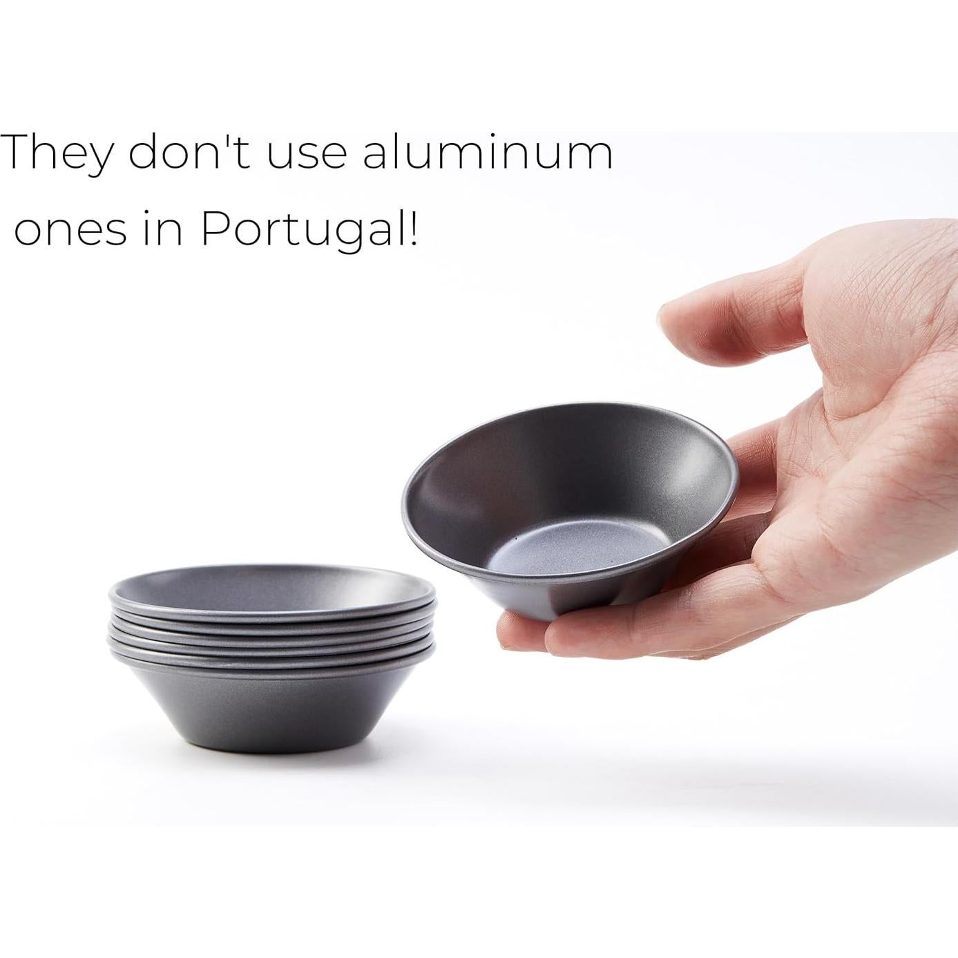 Moldes de Pastel de Nata Xylarnoveth 8 Piezas Acero Carbono