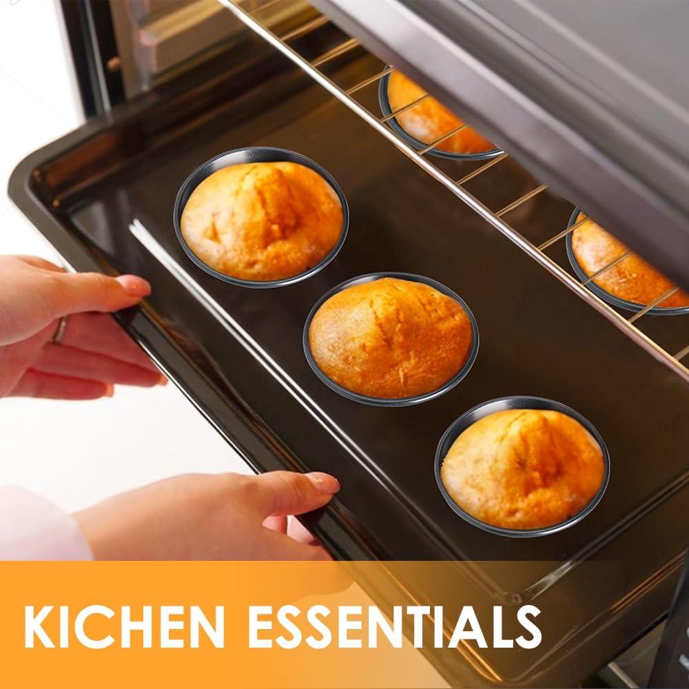 Juego de 4 moldes para tartas mini Quyimy 8cm antiadherentes