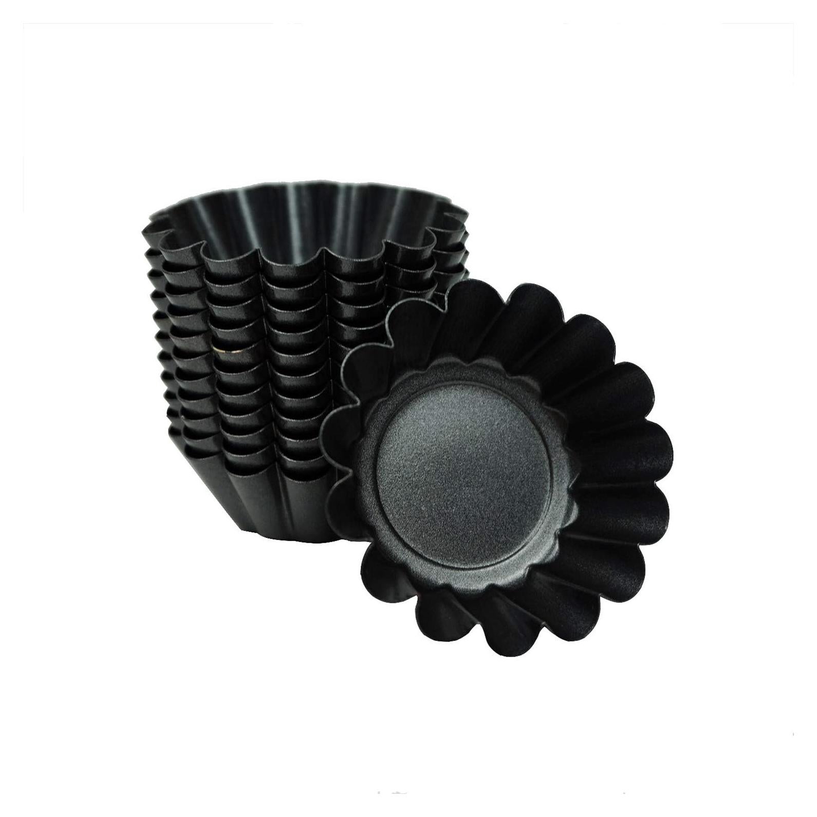 12 Moldes de Tartas de Huevo Proshopping 6.5cm Antiadherente