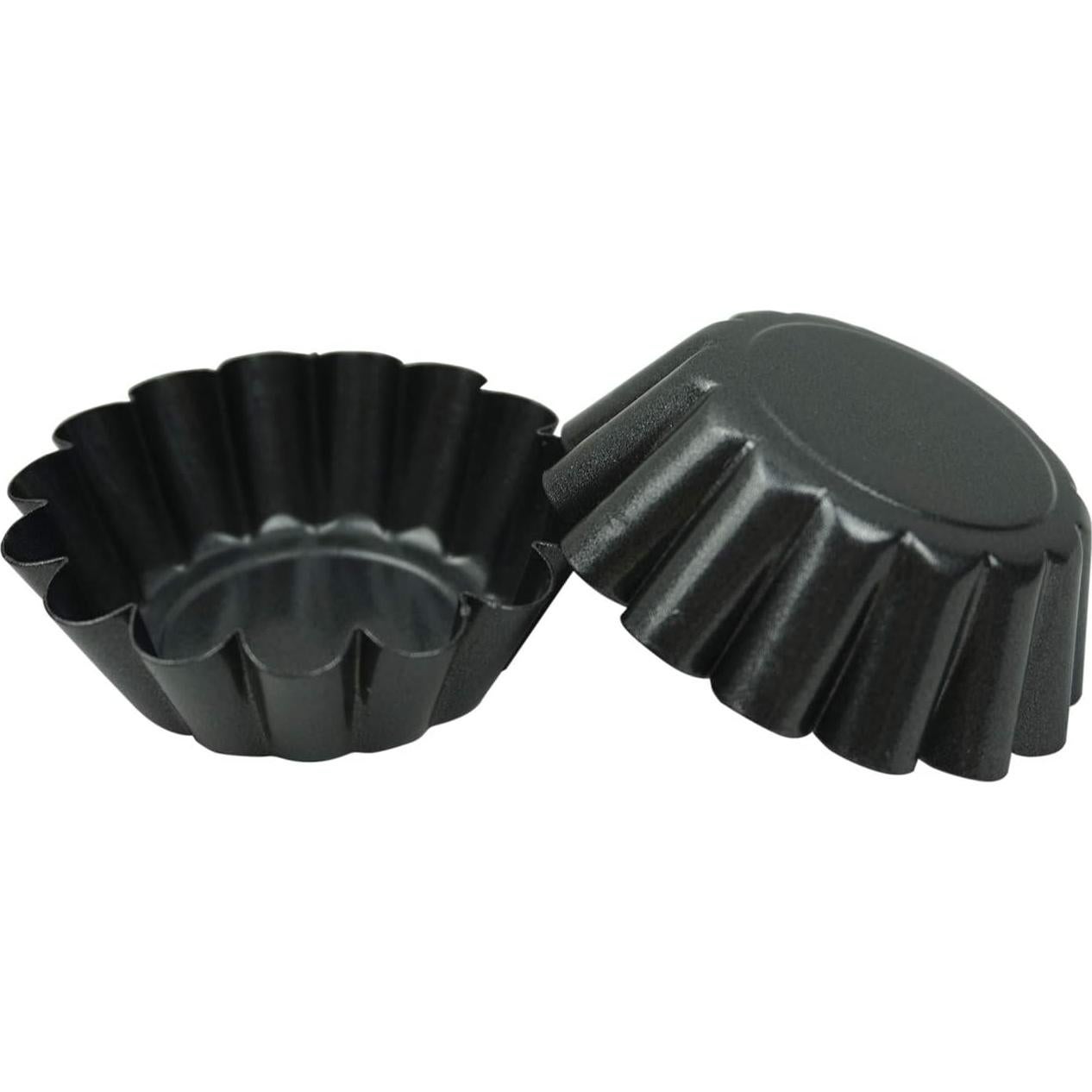 12 Moldes de Tartas de Huevo Proshopping 6.5cm Antiadherente
