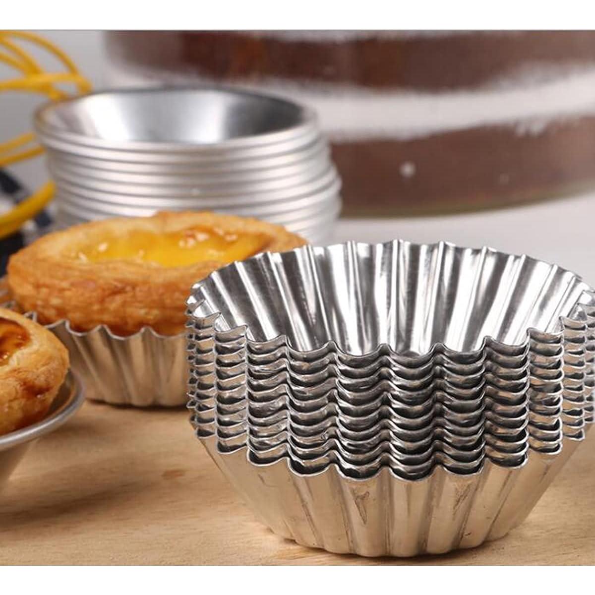 30 Moldes de Tartas de Huevo Reutilizables FRIGIIRE