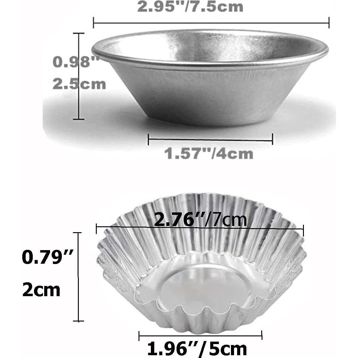 30 Moldes de Tartas de Huevo Reutilizables FRIGIIRE