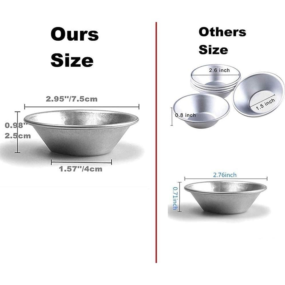 30 Moldes de Tartas de Huevo Reutilizables FRIGIIRE