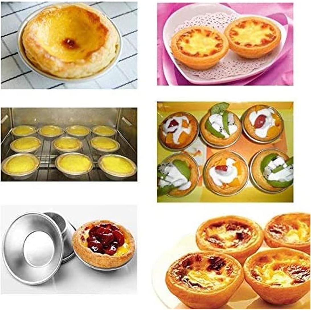 30 Moldes de Tartas de Huevo Reutilizables FRIGIIRE