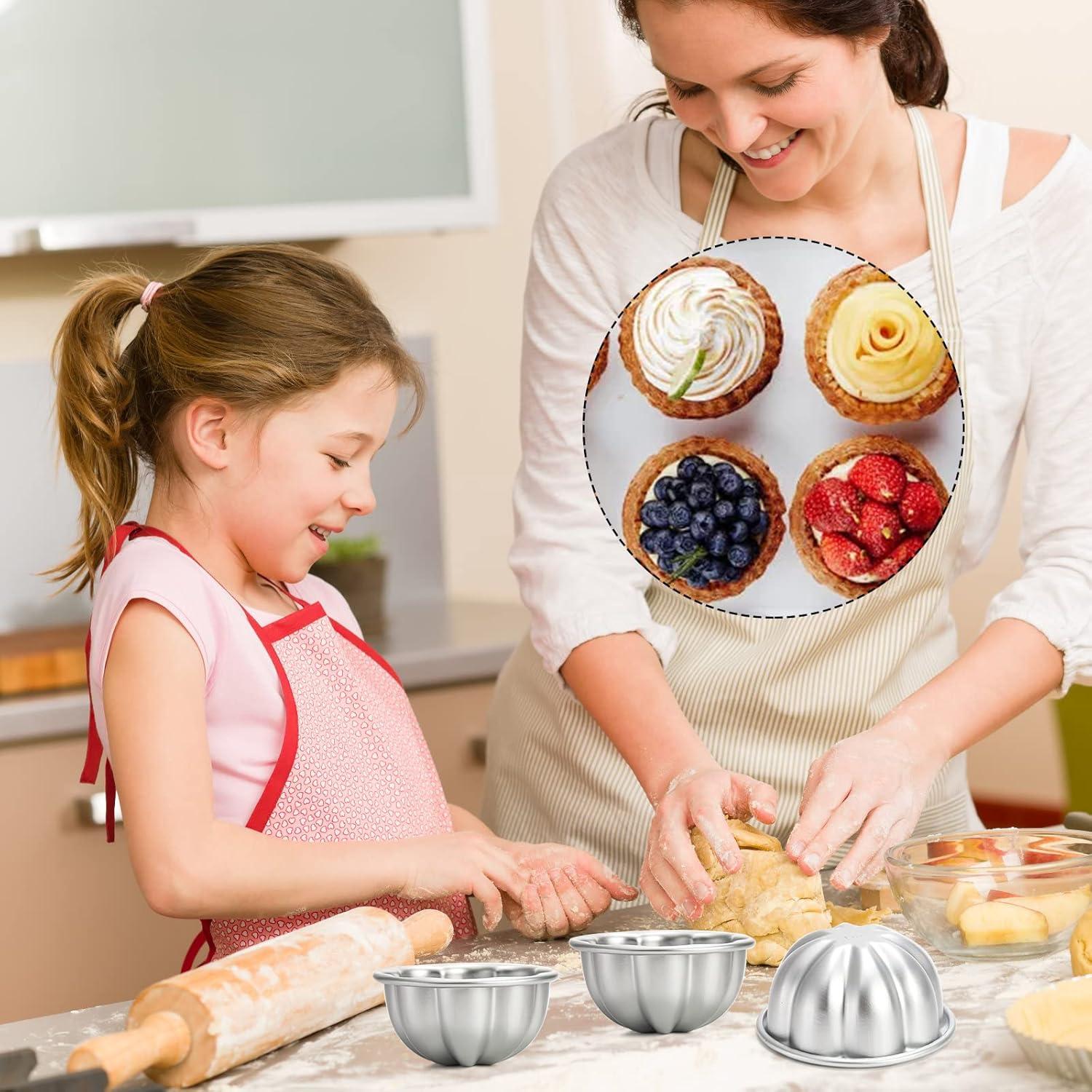 Paquete de 12 Moldes para Tartas de Huevo Mezchi 9.4 cm