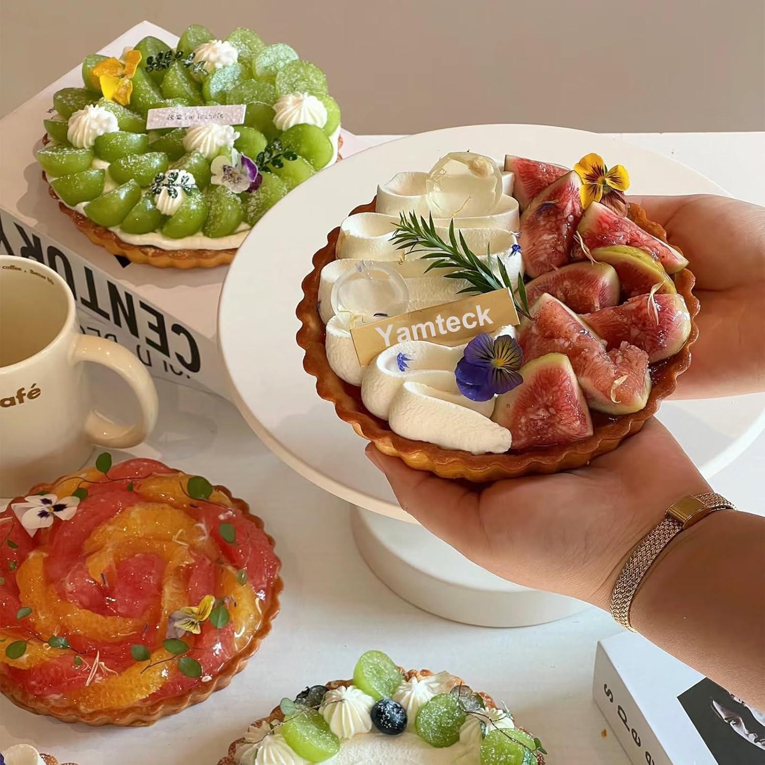 Moldes para Tartas Redondos Yamteck 12cm 6 Piezas Antiadherente