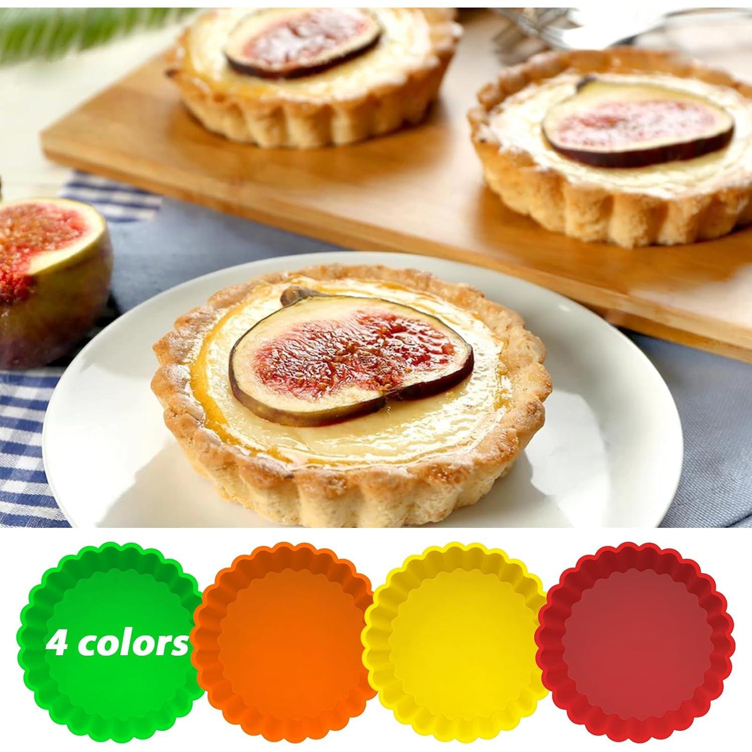 Molde de Tartas Mini Webake 10 cm Silicona Antiadherente 8 Pzas