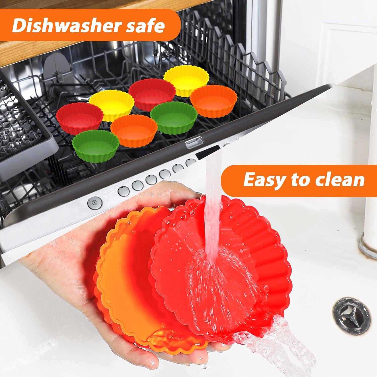 Molde de Tartas Mini Webake 10 cm Silicona Antiadherente 8 Pzas