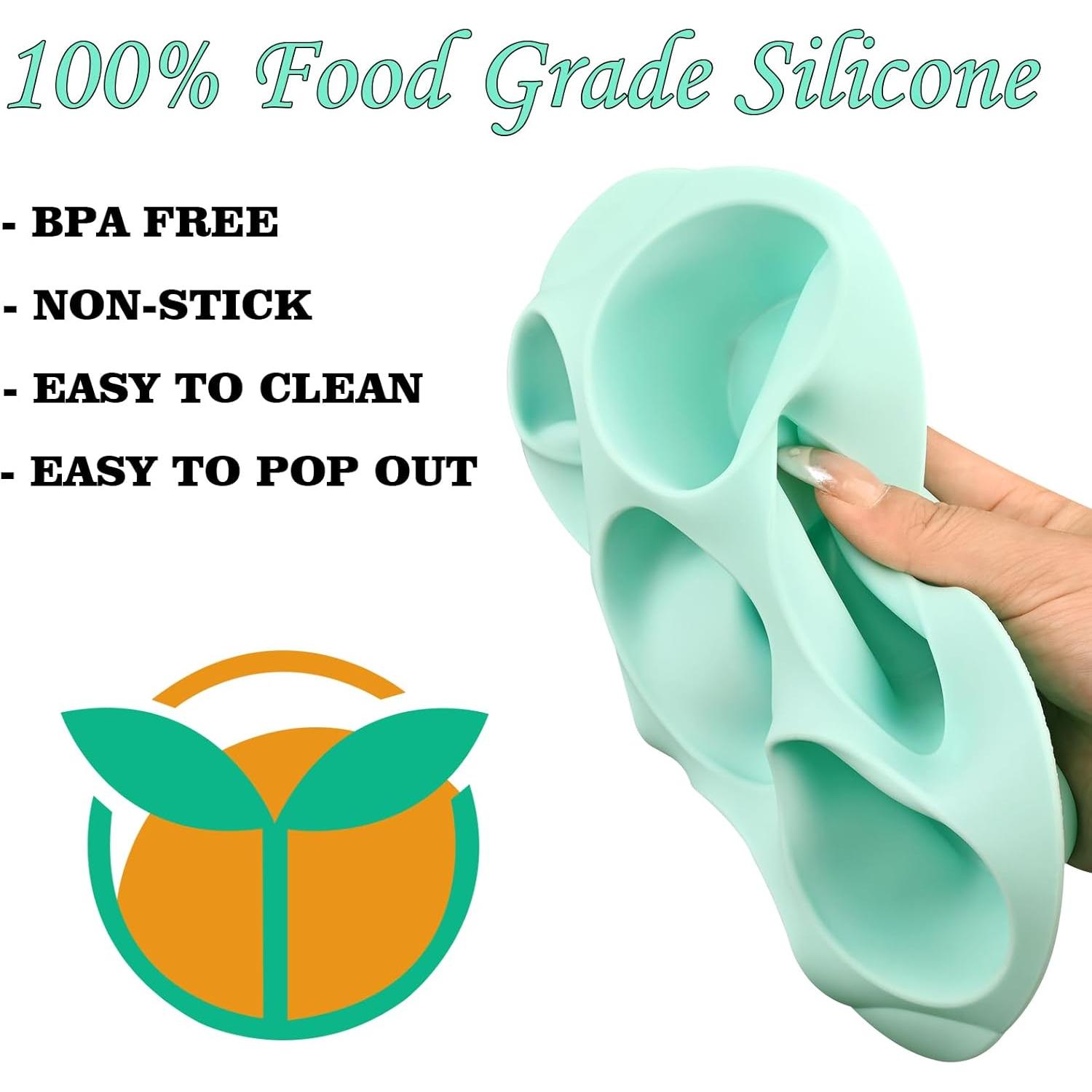 Moldes de Silicona Sakolla para Huevos 7 Tazas Antiadherente