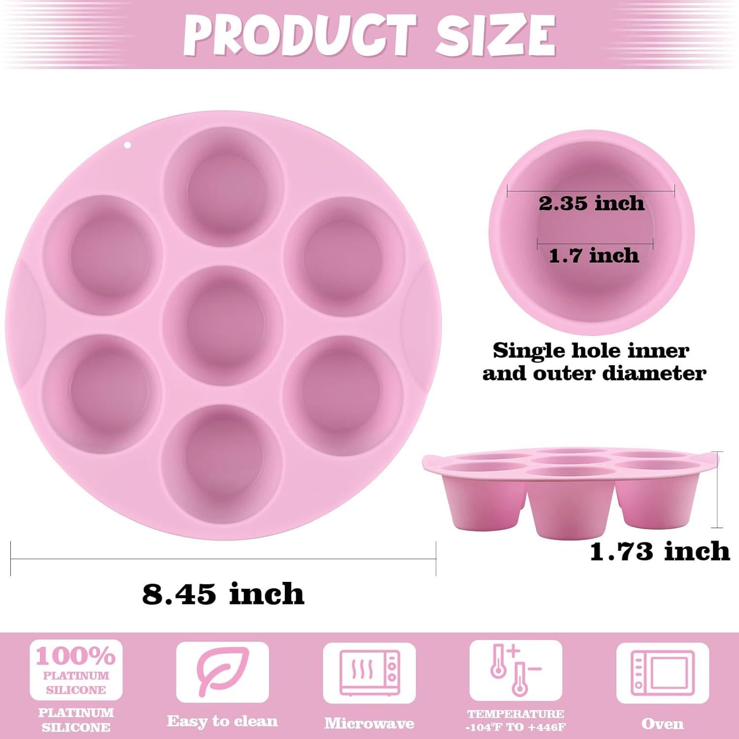 Moldes de Silicona Sakolla para Huevos 7 Tazas Antiadherente