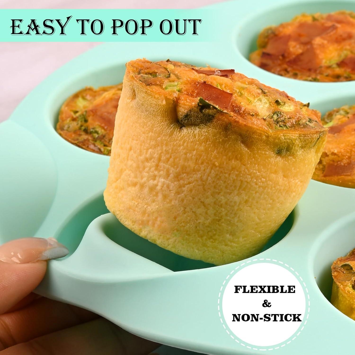 Moldes de Silicona Sakolla para Huevos 7 Tazas Antiadherente