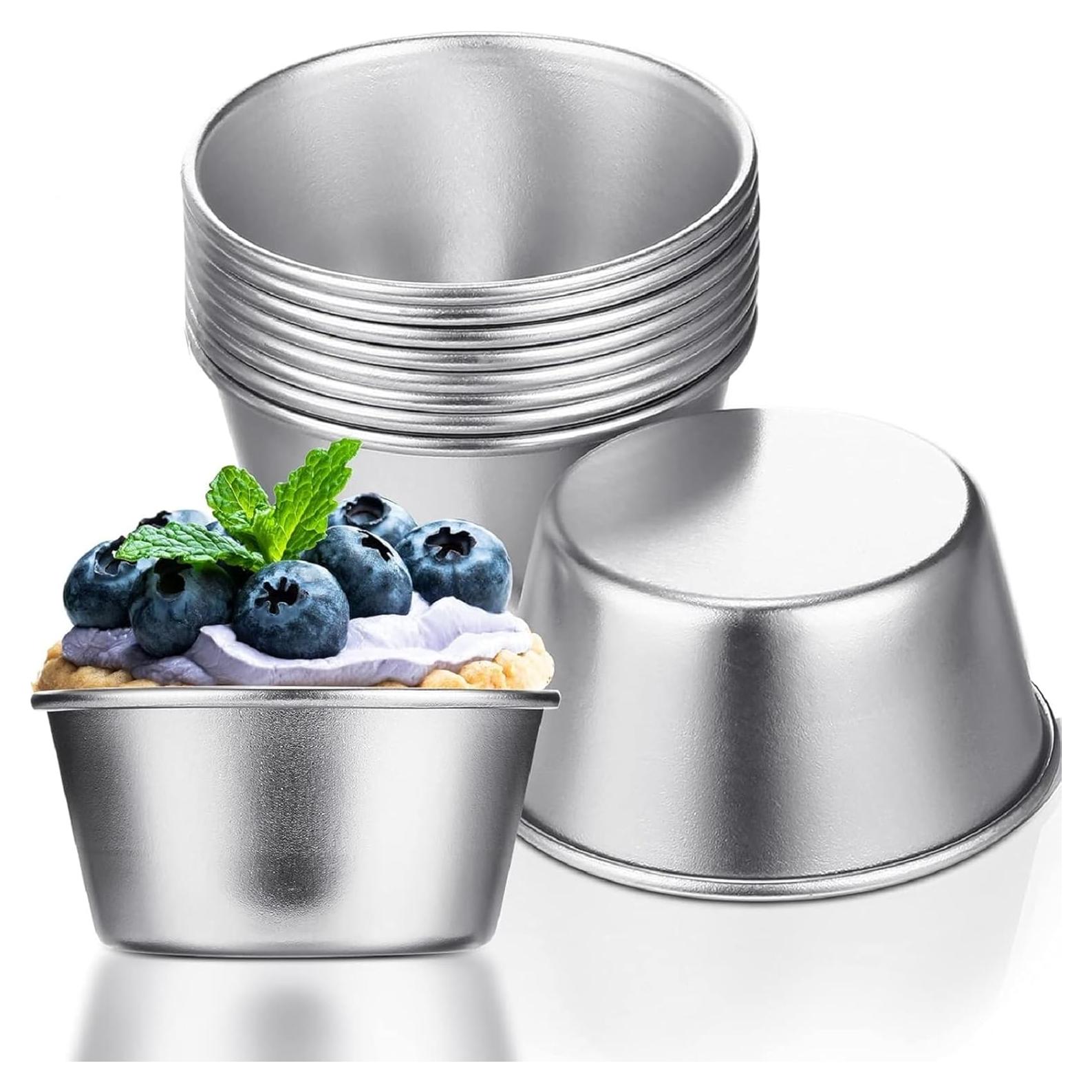 Moldes Individuales de Flan Geiserailie 10 Piezas Antiadherentes