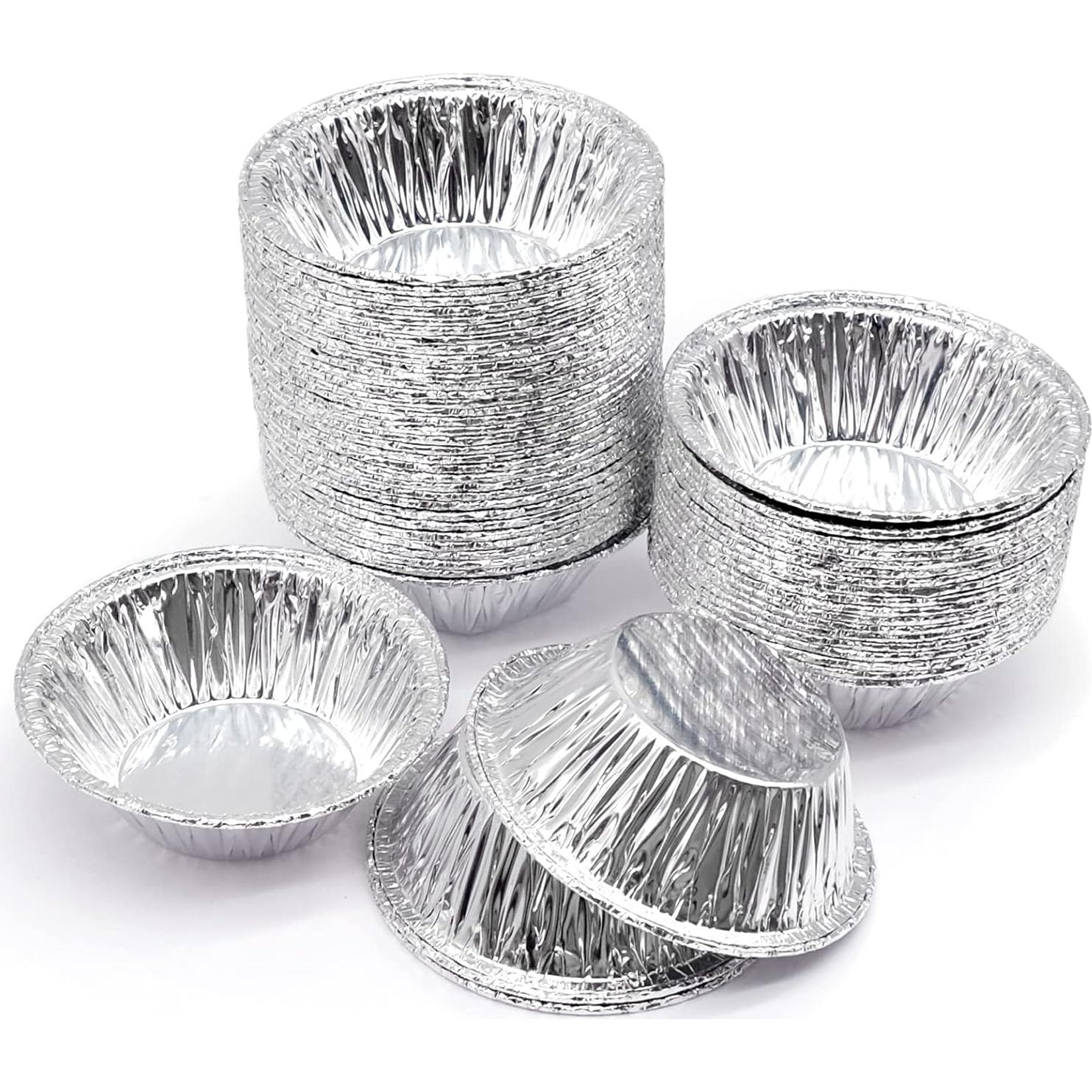 200 Tazas de Aluminio Desechables JJYHEHOT para Hornear