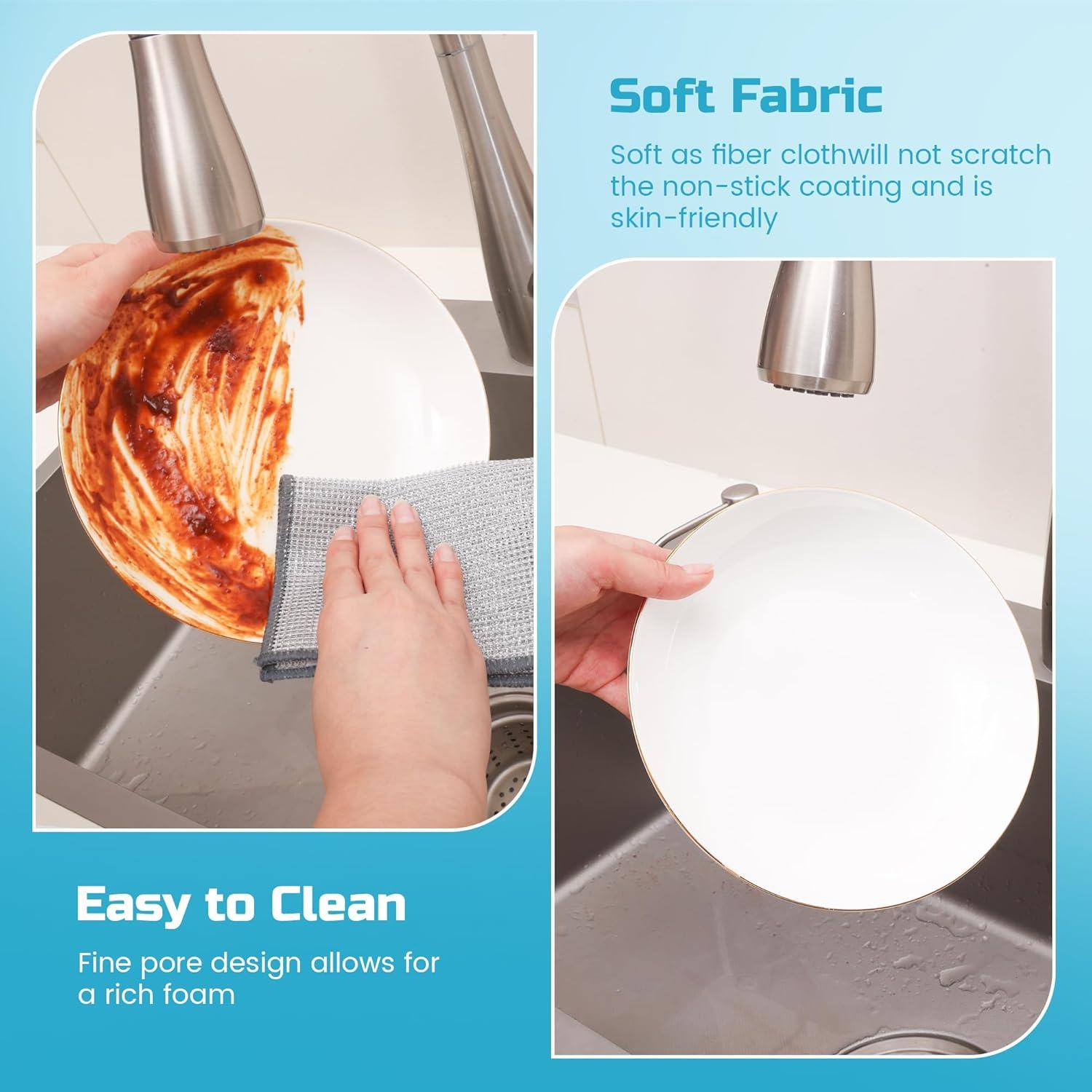 Paño de Limpieza Forggon 10 Pcs 3 Capas Sin Rayones