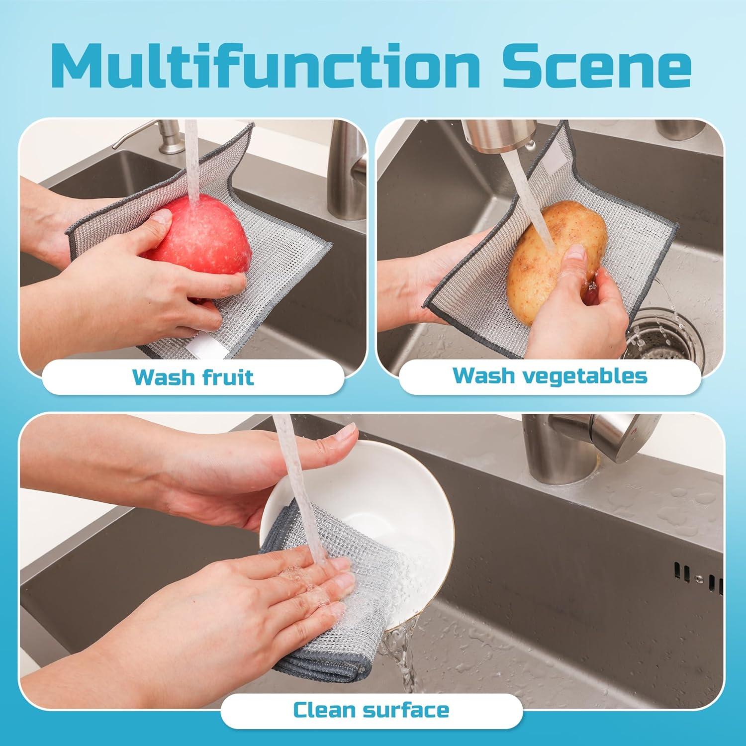 Paño de Limpieza Forggon 10 Pcs 3 Capas Sin Rayones