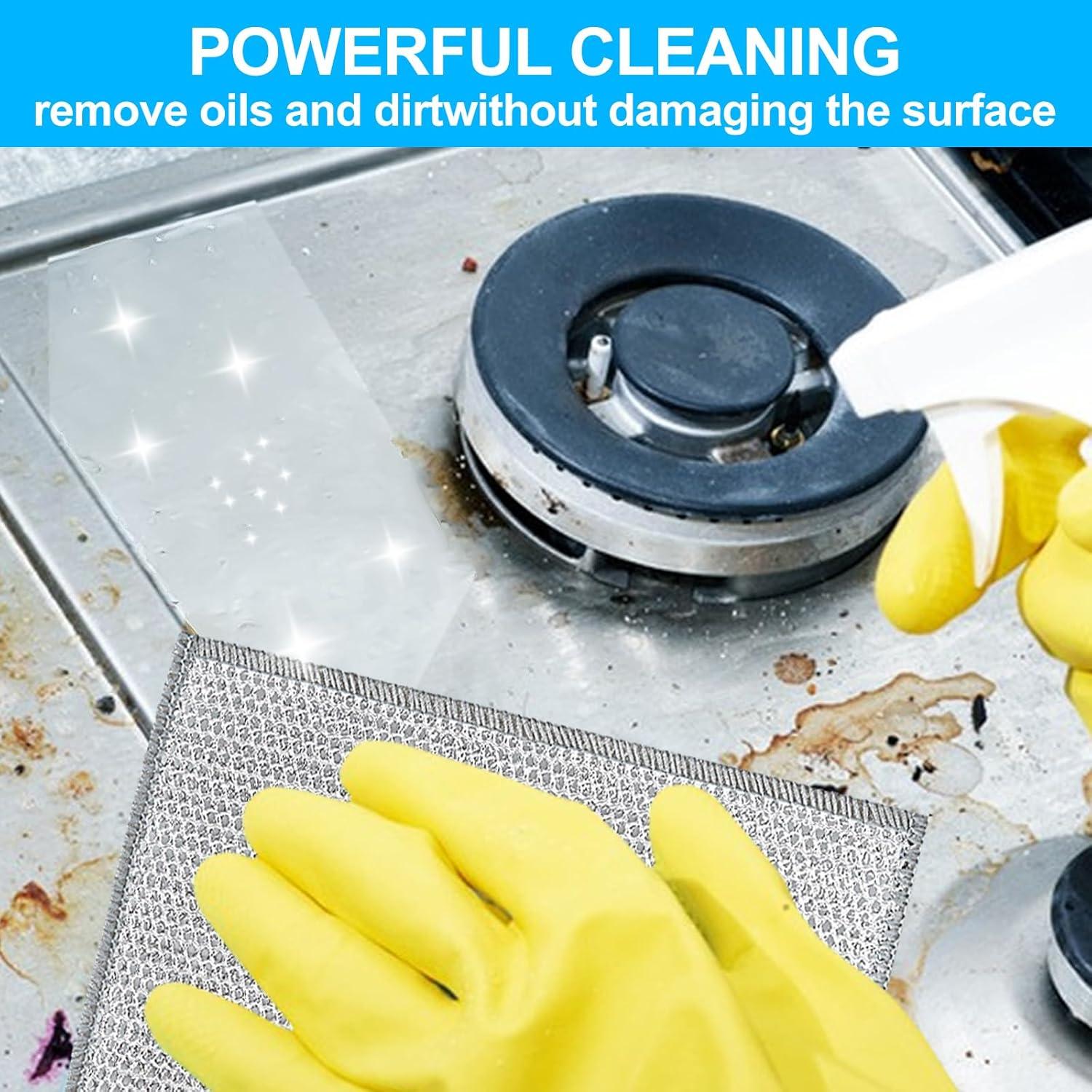 10 Paños de Limpieza Metyond Doble Capa 20x20 cm Sin Rayones