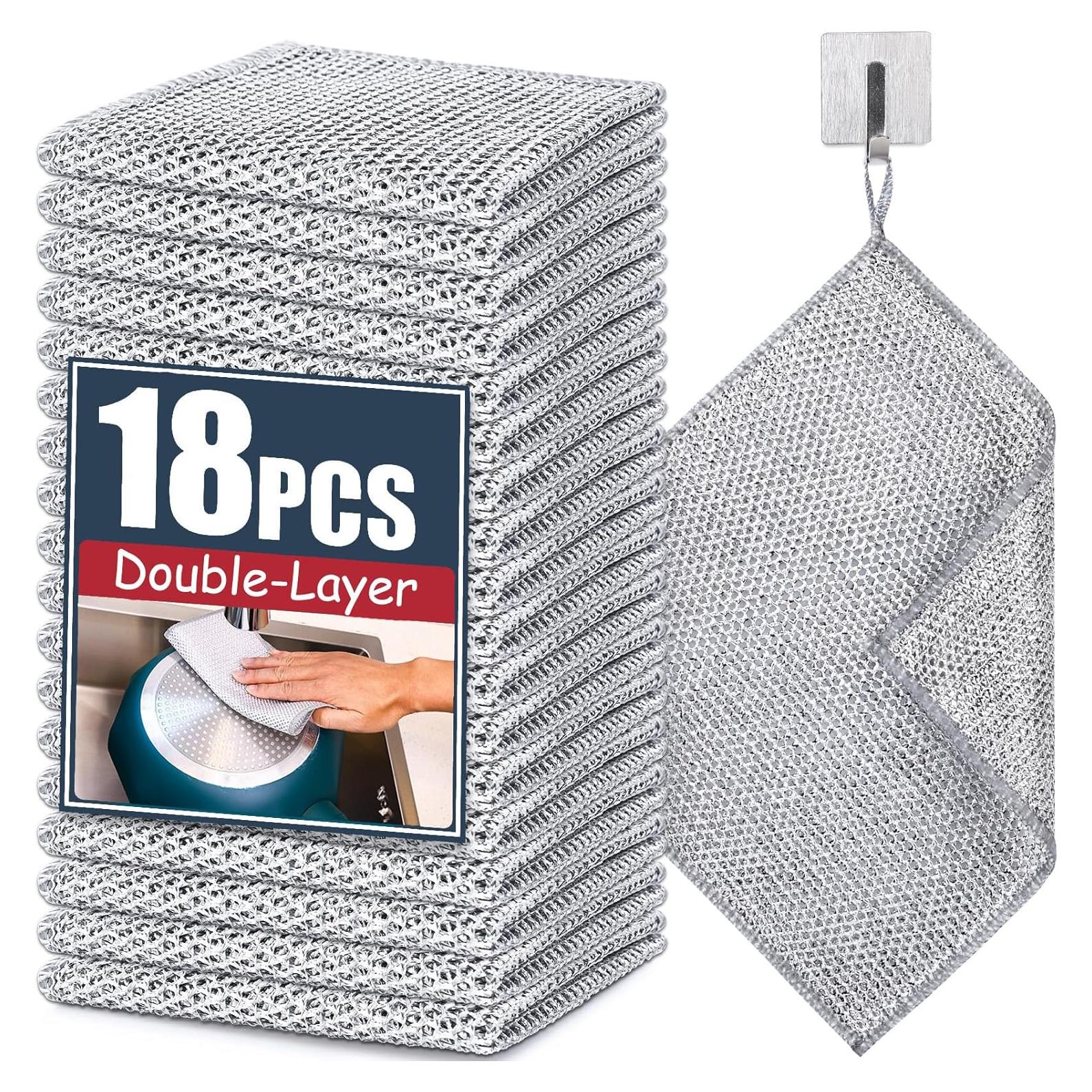 Paño de Limpieza de Alambre de Acero Navona 18 Pcs