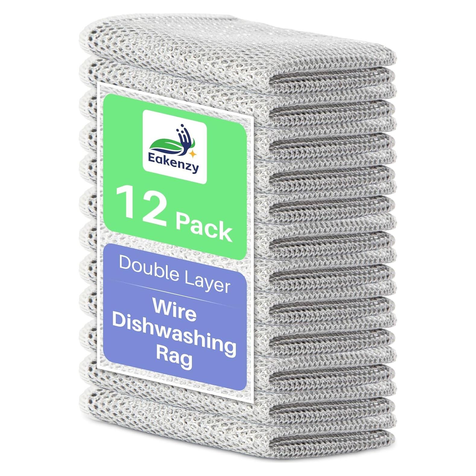 Paño de Limpieza Eakenzy WDR-12, 12 Unidades, 20x20 cm