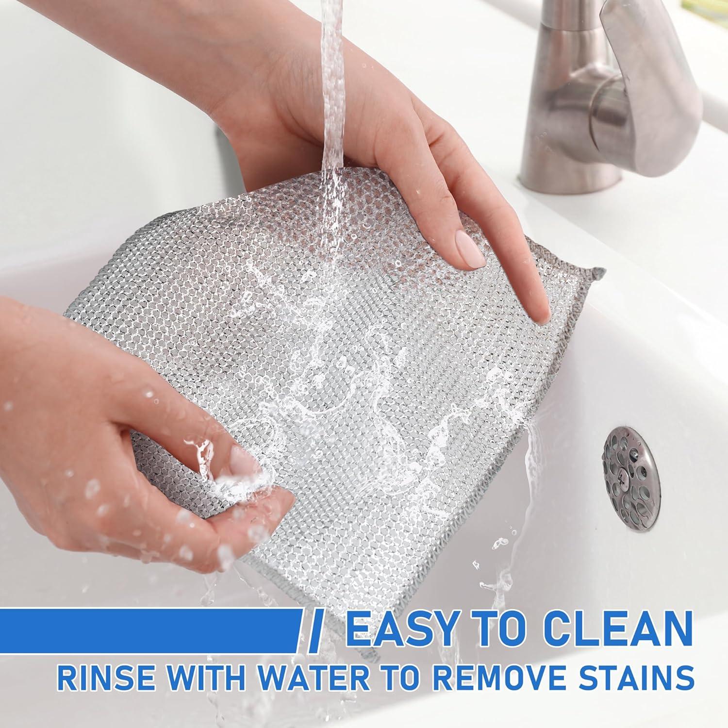 Juego de 10 paños de microfibra Aidoclip 20x20 cm