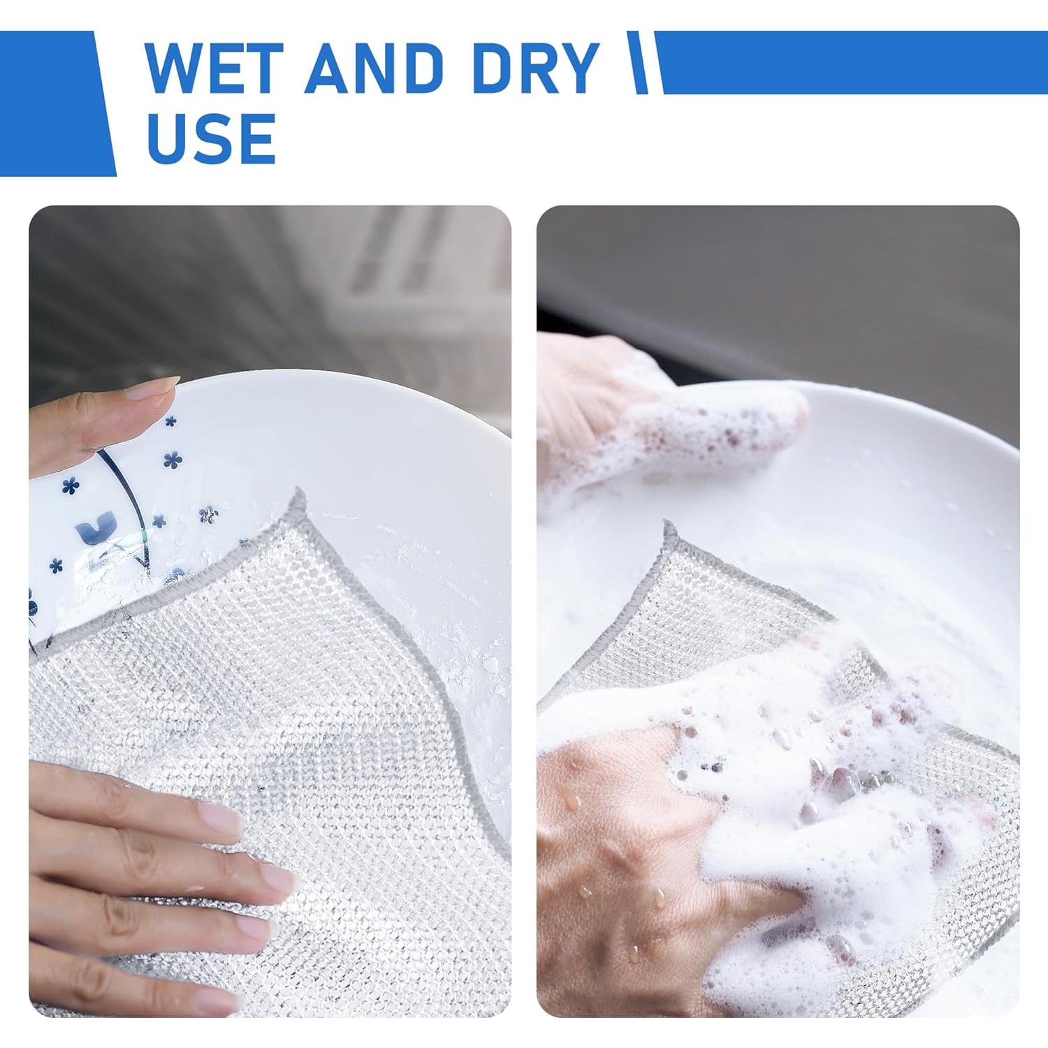 Juego de 10 paños de microfibra Aidoclip 20x20 cm