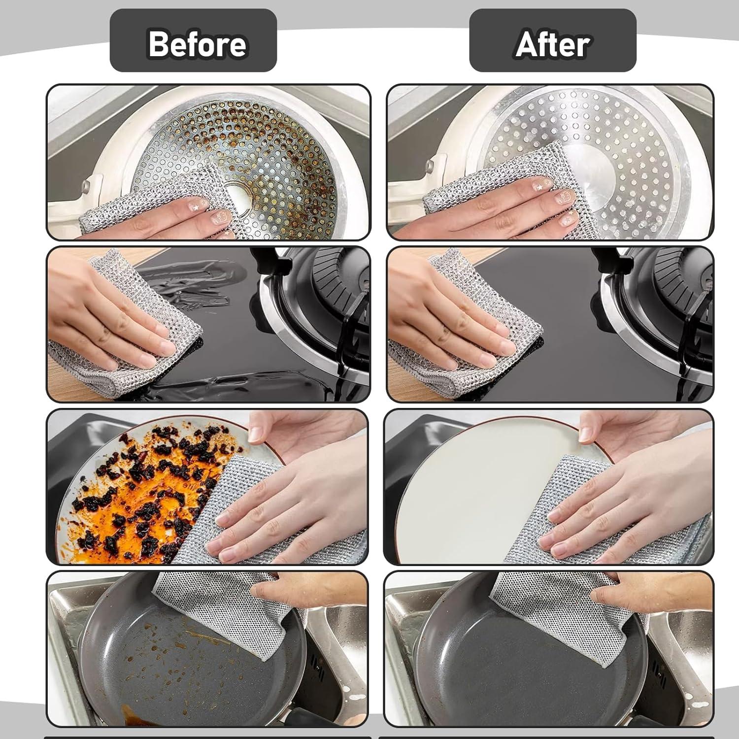 Trapos de Limpieza de Alambre XANGNIER 8 Pcs Reutilizables