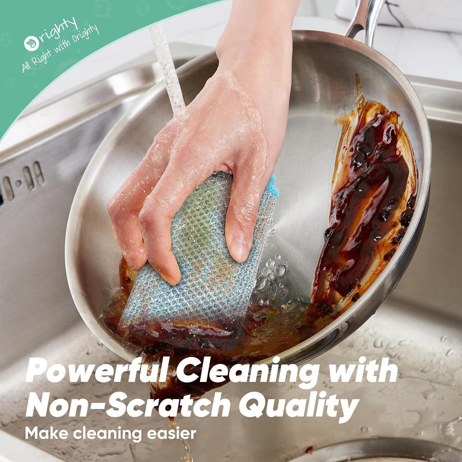 Trapo de Lavado de Platos Orighty 12 Pcs Microfibra 17x20 cm